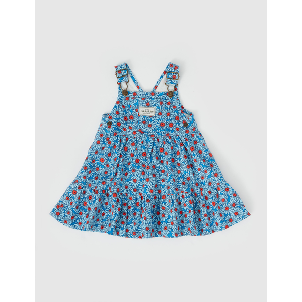 Goldie + Ace Dixie Daisy Tiered Corduroy Pinafore Dress