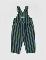 Goldie + Ace Ace Twill Overalls Heritage Stripe-jumpsuits-and-overalls-Bambini