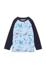 Milky Space Dino Raglan Tee-tops-Bambini