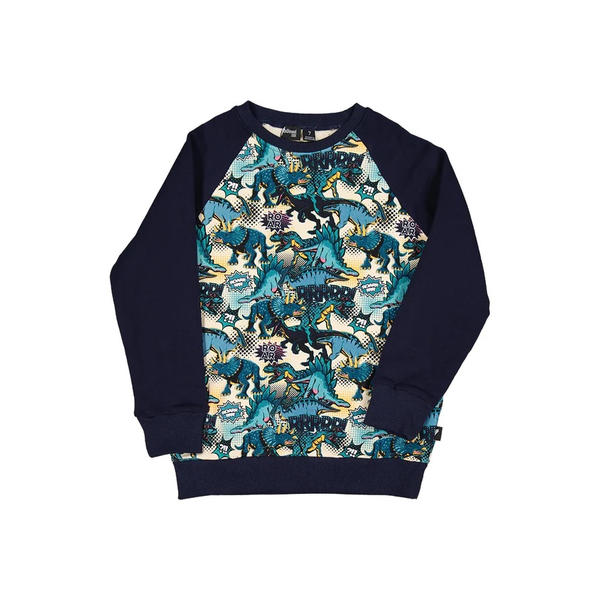 Radicool Dinos Raglan Crew