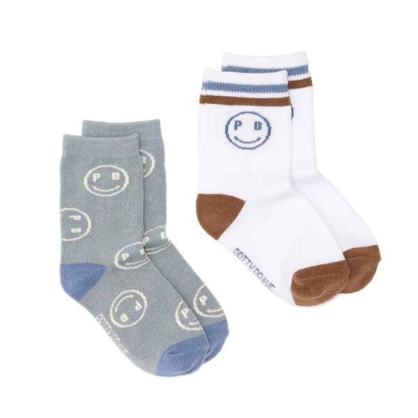 Pretty Brave 2-Pack Smiley Socks