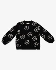 The Girl Club Flower Heart Crew-tops-Bambini