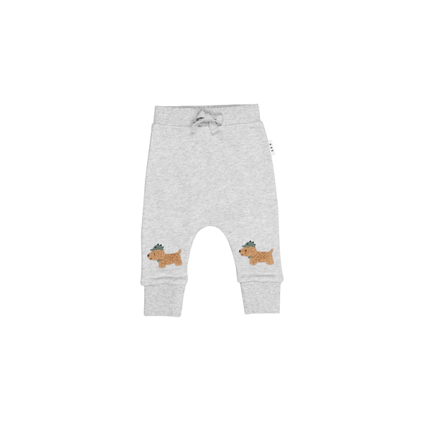 Huxbaby Furry Dino Dog Drop Crotch Pant