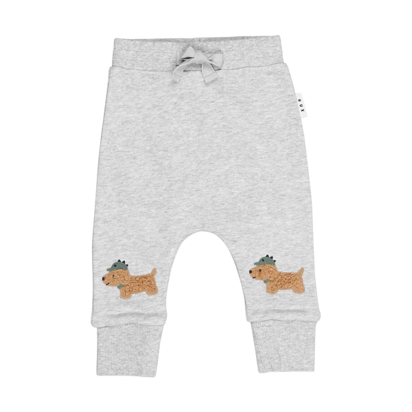 Huxbaby Furry Dino Dog Drop Crotch Pant