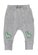Huxbaby Vintage Grey Dino Drop Crotch Pant