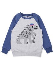 Minti Sporty Dino Furry Crew-tops-Bambini