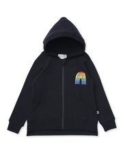 Minti Stripey Rainbow Furry Zip Up-tops-Bambini