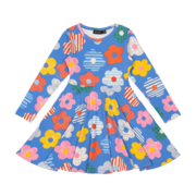 Rock Your Kid Happy Flowers Waisted Dress-dresses-and-skirts-Bambini