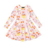 Rock Your Kid Party Time Pink Waisted Dress-dresses-and-skirts-Bambini