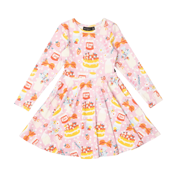 Rock Your Kid Party Time Pink Waisted Dress