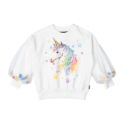Rock Your Kid Unicorn Tulle Sleeve Sweatshirt-tops-Bambini
