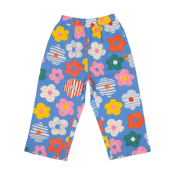 Rock Your Kid Happy Flowers Wide Leg Pants