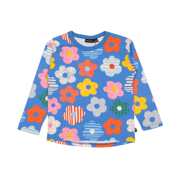 Rock Your Kid Happy Flowers LS T-Shirt