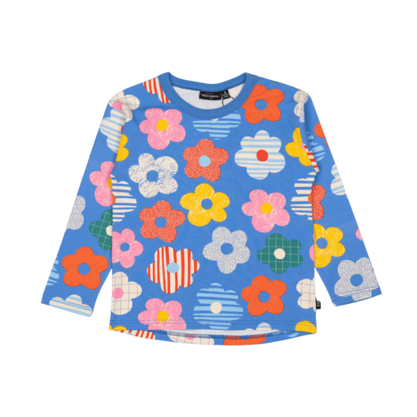 Rock Your Kid Happy Flowers LS T-Shirt