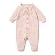 Wilson & Frenchy Knitted Cable Growsuit-bodysuits-and-rompers-Bambini