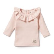 Wilson & Frenchy LS Organic Ruffle Top-tops-Bambini