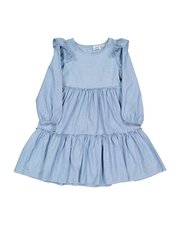 Radicool Ruffle Chambray Dress-pants-and-shorts-Bambini