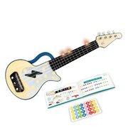 Hape Lean With Lights Ukulele Blue-toys-Bambini