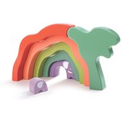 Hape Safari Elephant Stacking Blocks-toys-Bambini