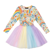 Rock Your Kid Rainbows and Flowers Circus Dress-dresses-and-skirts-Bambini