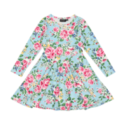 Rock Your Kid Blue Garden Waisted Dress-dresses-and-skirts-Bambini
