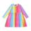Rock Your Kid Rainbow Long Sleeve Dress