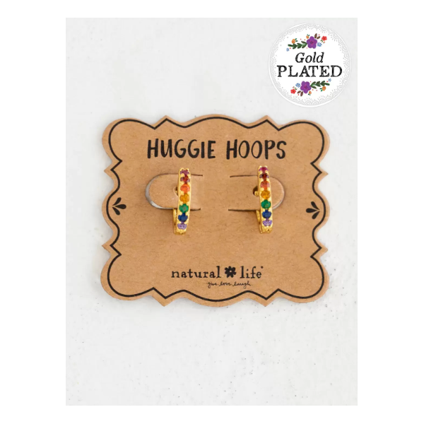 Natural Life Huggie Hoop Earrings 