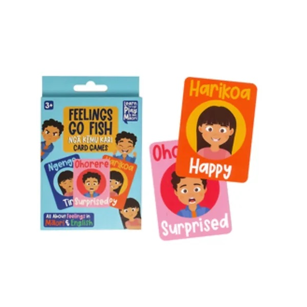 NZ Te Reo Feelings Go Fish Game 40 Cards