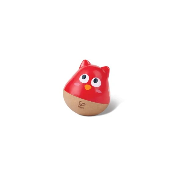 Hape Owl Musical Wobbler Red