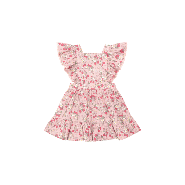 Huxbaby Vintage Strawberry Ruffle Dress