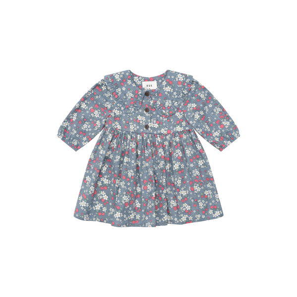 Huxbaby Vintage Strawberry Collar Dress