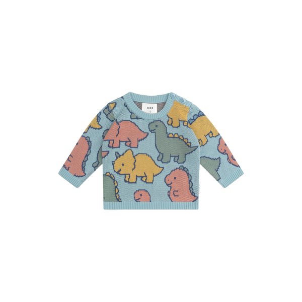 Huxbaby Dino Play Knit Jumper