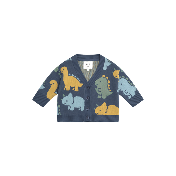 Huxbaby Dino Play Boxy Cardi