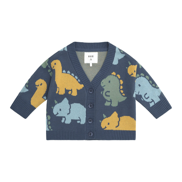 Huxbaby Dino Play Boxy Cardi