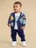 Huxbaby Dino Play Boxy Cardi