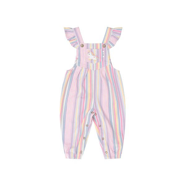 Huxbaby Rainbow Stripe Overall
