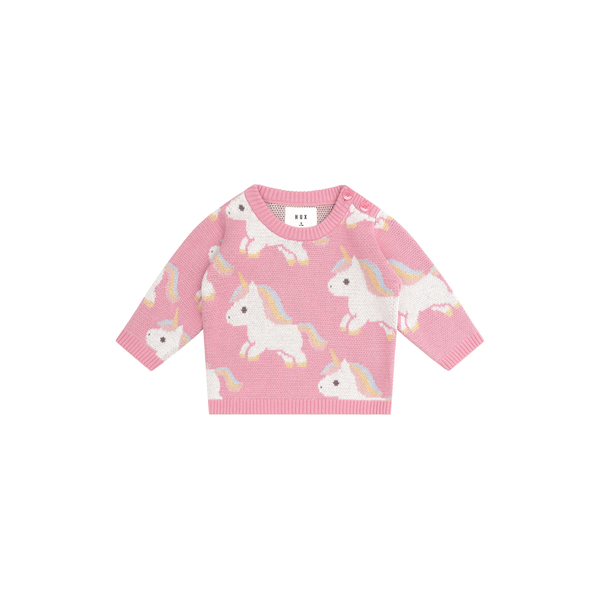Huxbaby Unicorn Knit Jumper