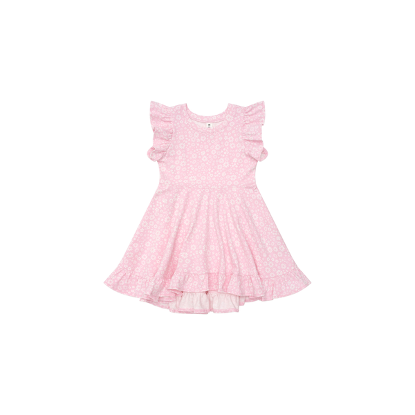 Huxbaby Daisy Seashell Frill Swing Dress
