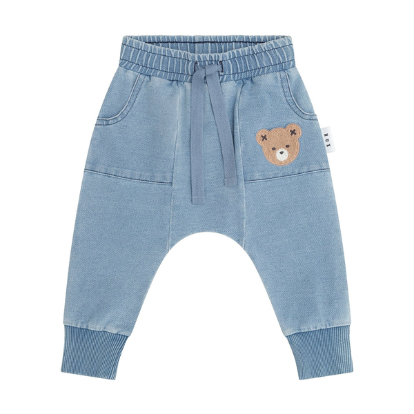 Huxbaby Huxbear Knit Denim Drop Crotch Pant