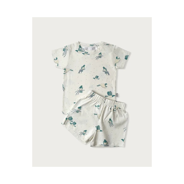 Babu Organic Cotton Short Sleeve PJ Native Forest