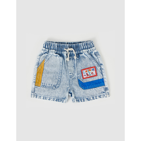 Goldie + Ace Noah Colour Pop Cargo Denim Short