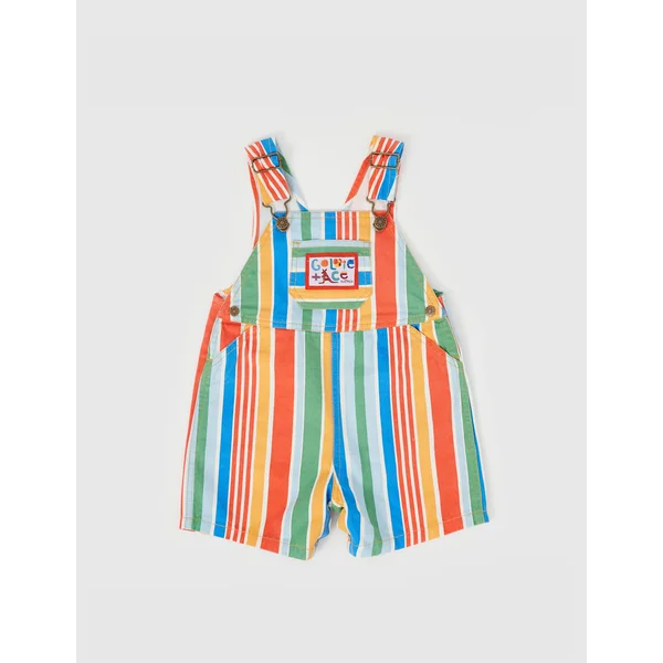 Goldie + Ace Burton Land Down Under Stripe Denim Overalls