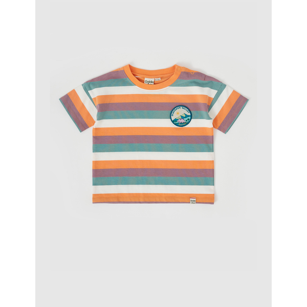 Goldie + Ace Dino Valley Nostalgia Stripe T-Shirt