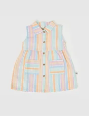 Goldie + Ace Rudy Linen Dress-dresses-and-skirts-Bambini