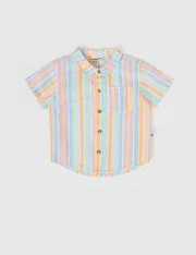 Goldie + Ace Holiday Linen Shirt-tops-Bambini