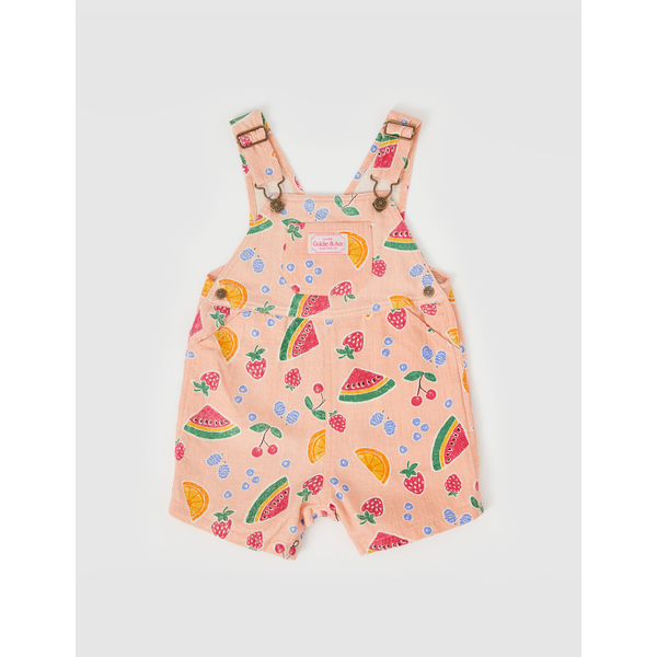 Goldie + Ace Burton Fruit Salad Linen Overalls