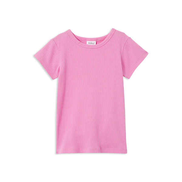 Milky Pink Rib Tee