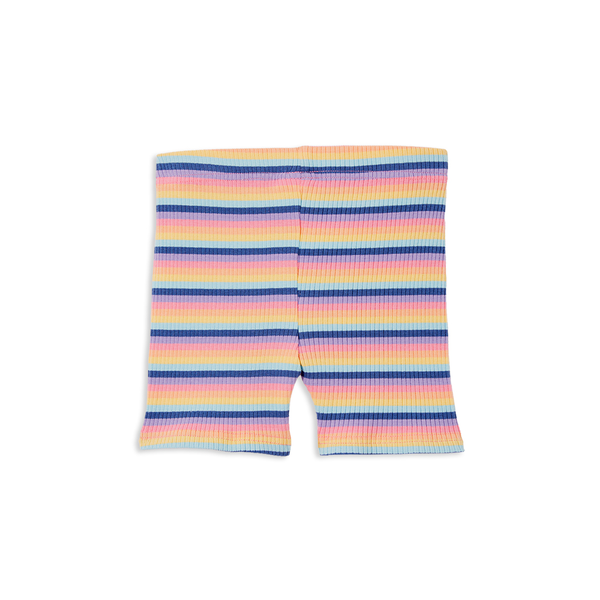 Milky Multi Stripe Rib Bike Short