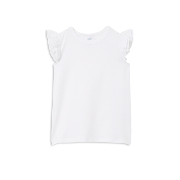 Milky White Detail Tee