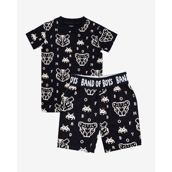 Band Of Boys Black Gamer On Repeat PJs